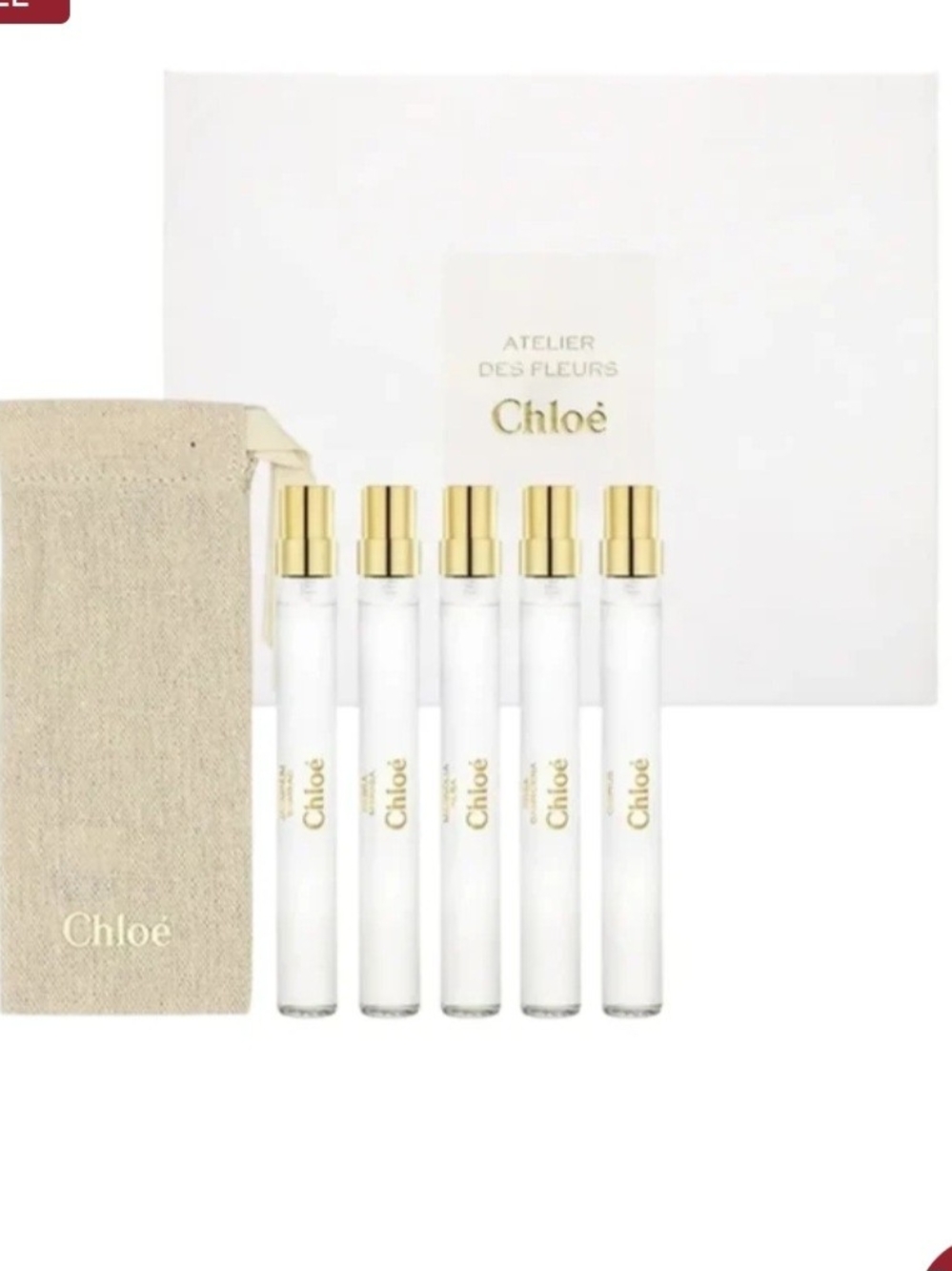 Atelier Des Fleurs Travel Spray Set - White & Gold